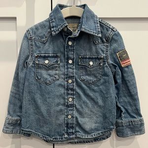 2T Polo Ralph Lauren Denim Button Down